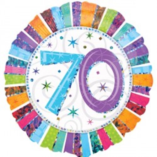 Happy 70th Birthday Helium Balloon - Top Choice